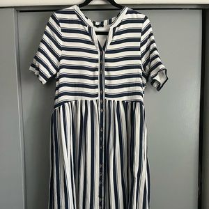ROOLEE stripe midi dress